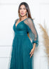 VESTIDO MANGA LONGA TULE