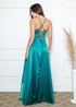 Vestido Alcinha com Decote Fenda Liso da Petra Fina