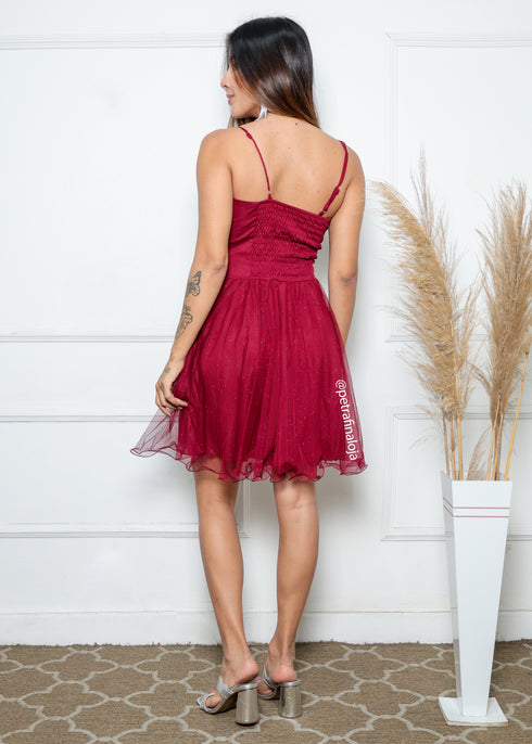 VESTIDO DE ALCINHA ACINTURADO