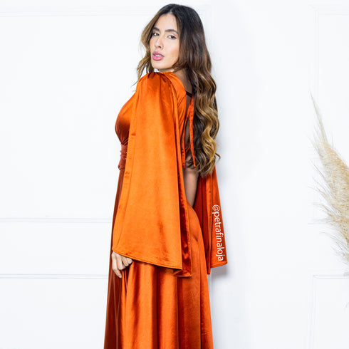 VESTIDO CAPA PRADA VESTIDO DE FESTA PETRA FINA