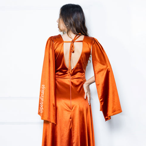 VESTIDO CAPA PRADA VESTIDO DE FESTA PETRA FINA