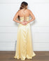 Vestido Alcinha com Decote Fenda Liso da Petra Fina