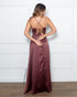 Vestido Alcinha com Decote Fenda Liso da Petra Fina