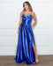 Vestido Babado Rodado Prada da Petra Fina - AZUL ROYAL