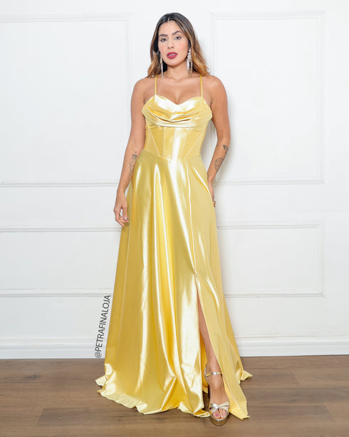 VESTIDO BABADO RODADO PRADA