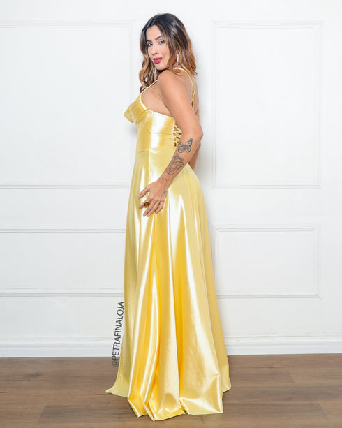 VESTIDO BABADO RODADO PRADA