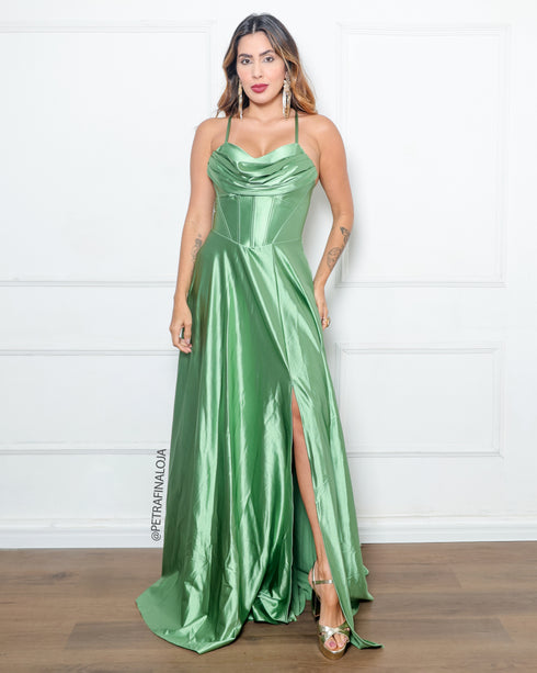 VESTIDO BABADO RODADO PRADA