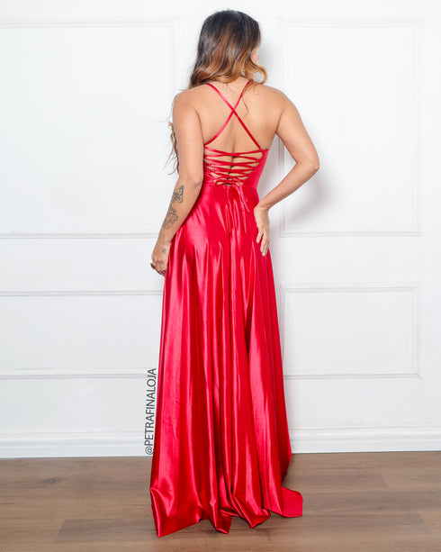 VESTIDO BABADO RODADO PRADA
