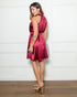 VESTIDO CURTO MIDI PLISSADO GOLA