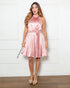 VESTIDO CURTO MIDI PLISSADO GOLA
