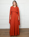 Vestido Capa Chiffon da Petra Fina - TERRACOTA