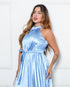 VESTIDO CURTO MIDI PLISSADO GOLA