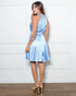VESTIDO CURTO MIDI PLISSADO GOLA