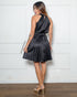 VESTIDO CURTO MIDI PLISSADO GOLA