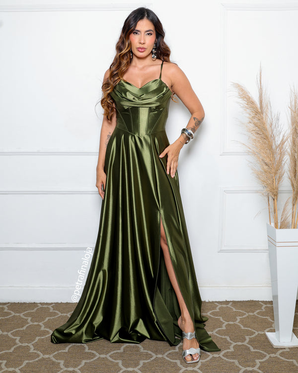 VESTIDO BABADO RODADO PRADA