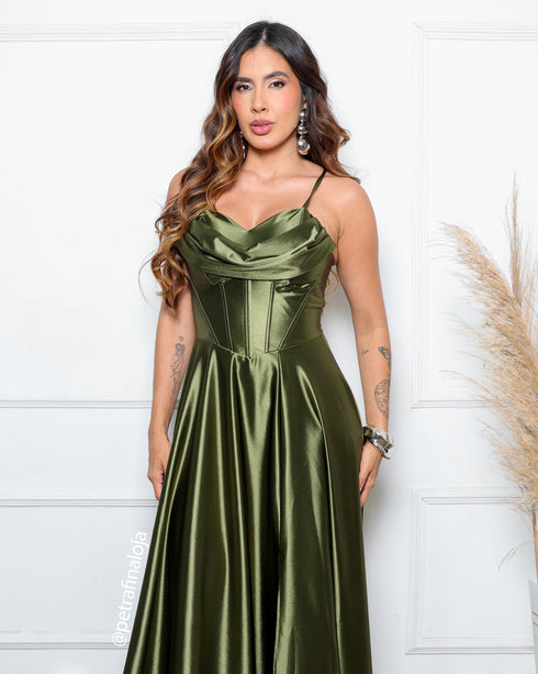 VESTIDO BABADO RODADO PRADA