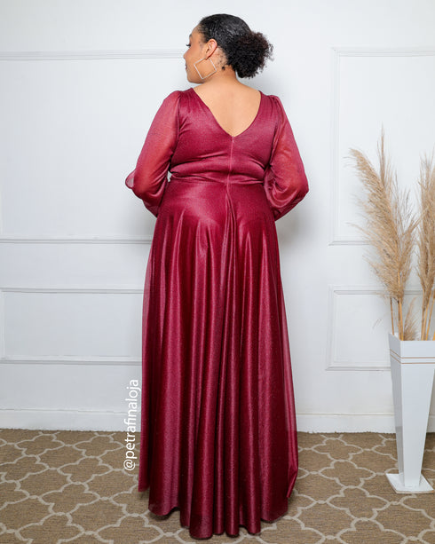 VESTIDO MANGA LONGA TRES LISTRAS