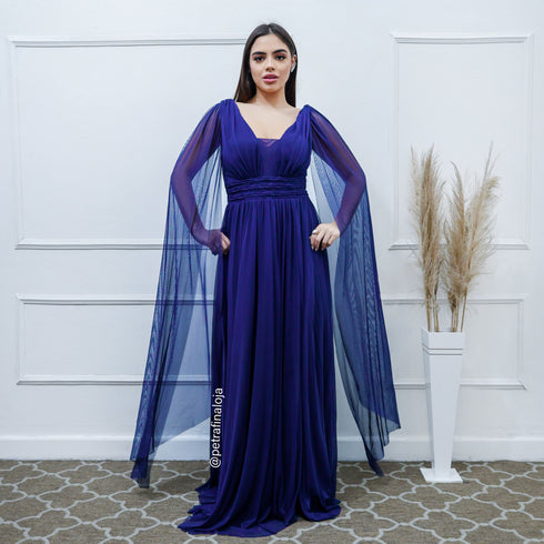 Vestido três listras pequenas com capa