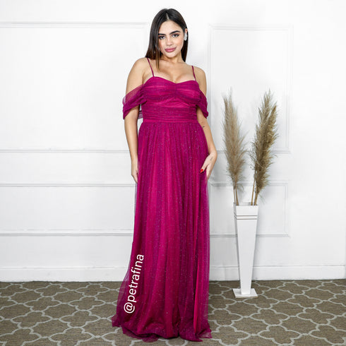 VESTIDO FRANZIDO OMBRO A OMBRO