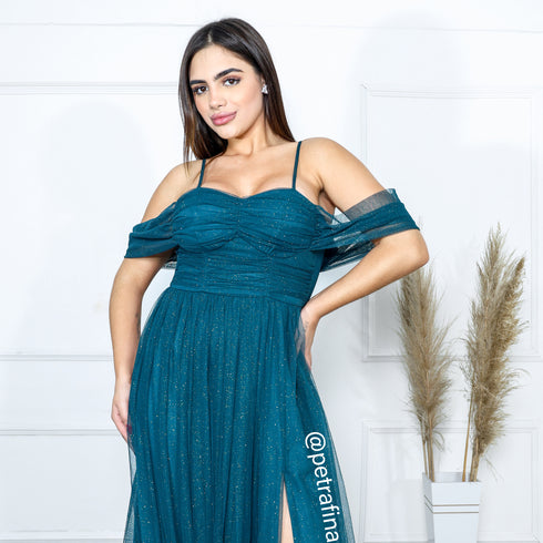 VESTIDO FRANZIDO OMBRO A OMBRO