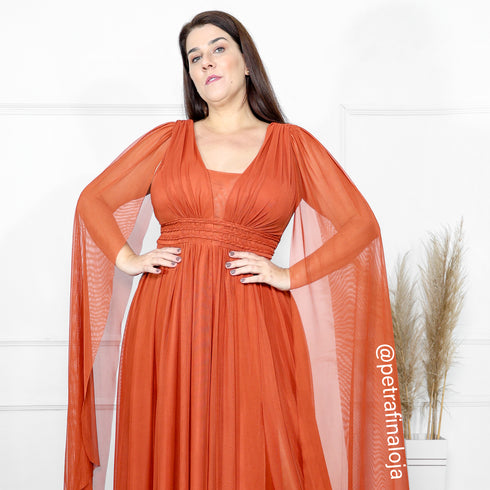 Vestido três listras pequenas com capa