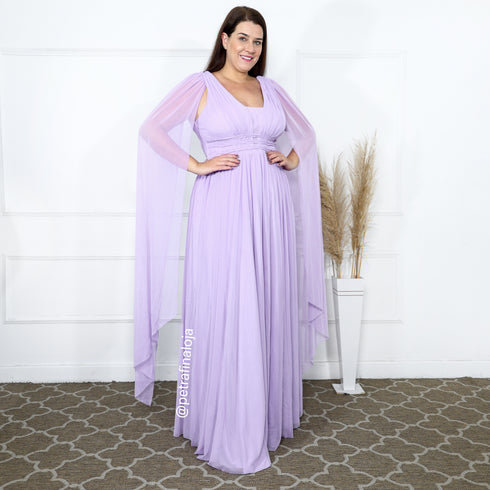 Vestido três listras pequenas com capa