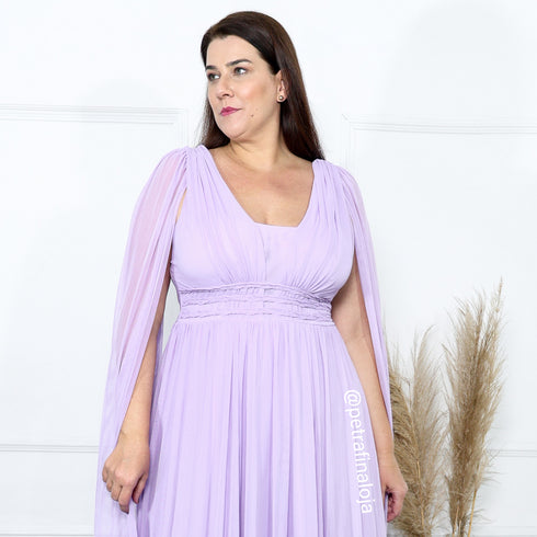 Vestido três listras pequenas com capa