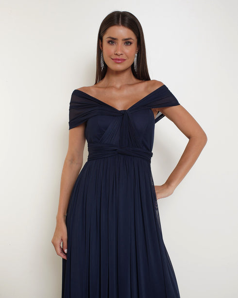 Vestido Multiformas Tule VESTIDO LONGO PETRA FINA