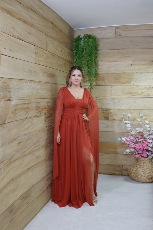 Vestido três listras pequenas com capa