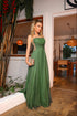 VESTIDO DECOTE LATERAL X PETRA FINA VERDE OLIVA P