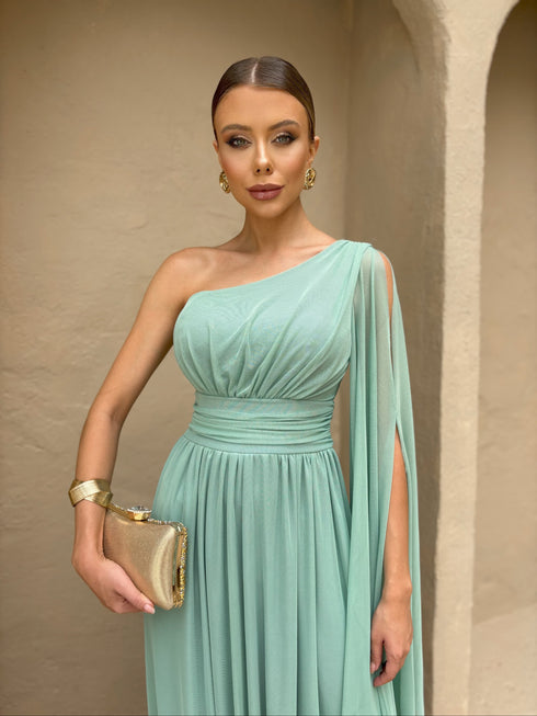 VESTIDO UM OMBRO SÓ LISO vestidos de festa PETRA FINA