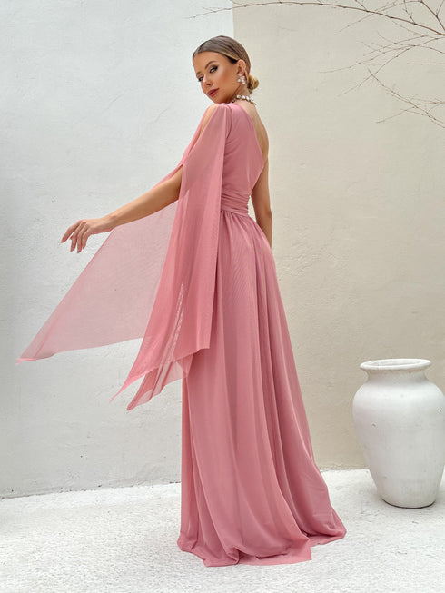 VESTIDO UM OMBRO SÓ LISO vestidos de festa PETRA FINA