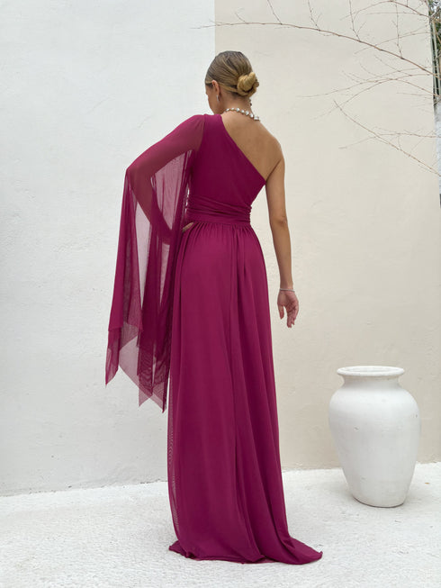 VESTIDO UM OMBRO SÓ LISO vestidos de festa PETRA FINA