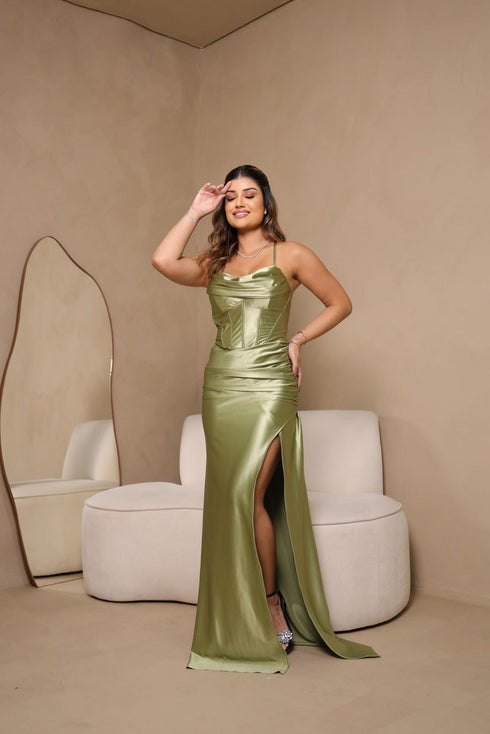 VESTIDO COM BABADO SEREIA