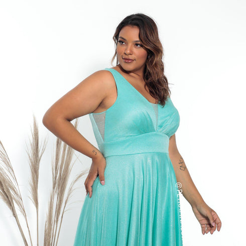 Vestido regata tule brilhante PETRA FINA