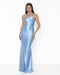 VESTIDO SEREIA PRADA ALÇA CRUZADA