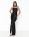 VESTIDO SEREIA PRADA ALÇA CRUZADA