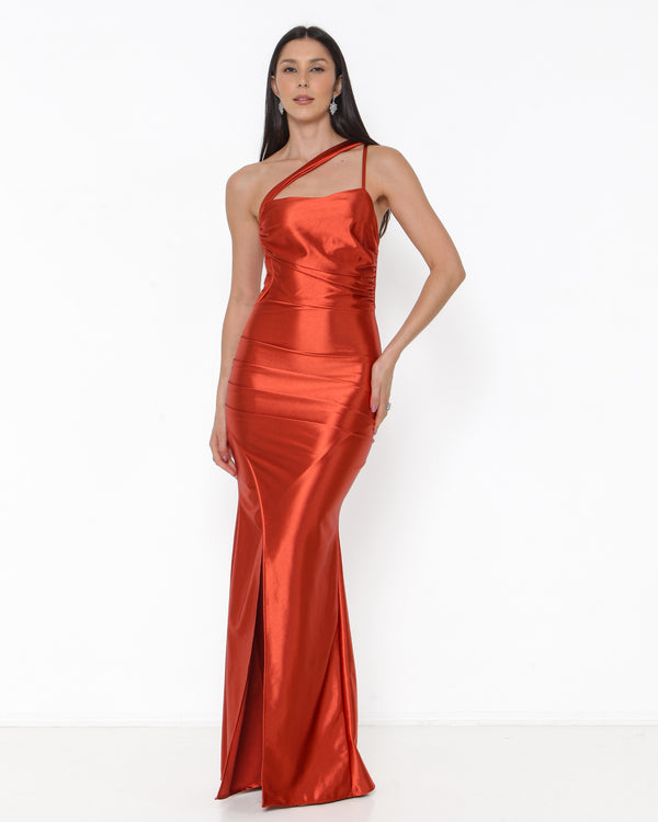 VESTIDO SEREIA PRADA ALÇA CRUZADA