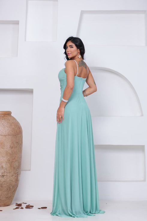 VESTIDO MODELO CAPA ALÇA BRILHO