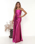 VESTIDO PRADA TOMARA QUE CAIA BABADO FENDA