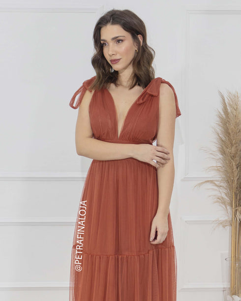 Vestido De Amarrar Três Marias VESTIDO LONGO PETRA FINA