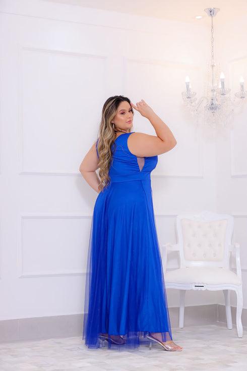 Vestido regata tule brilhante PETRA FINA