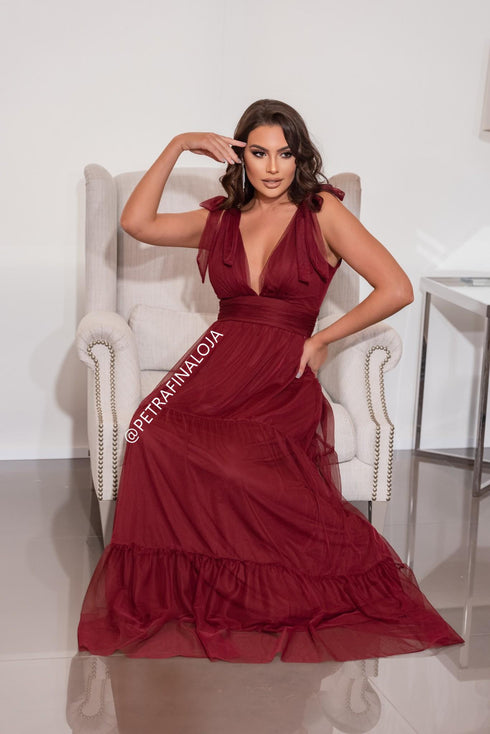 Vestido De Amarrar Três Marias VESTIDO LONGO PETRA FINA