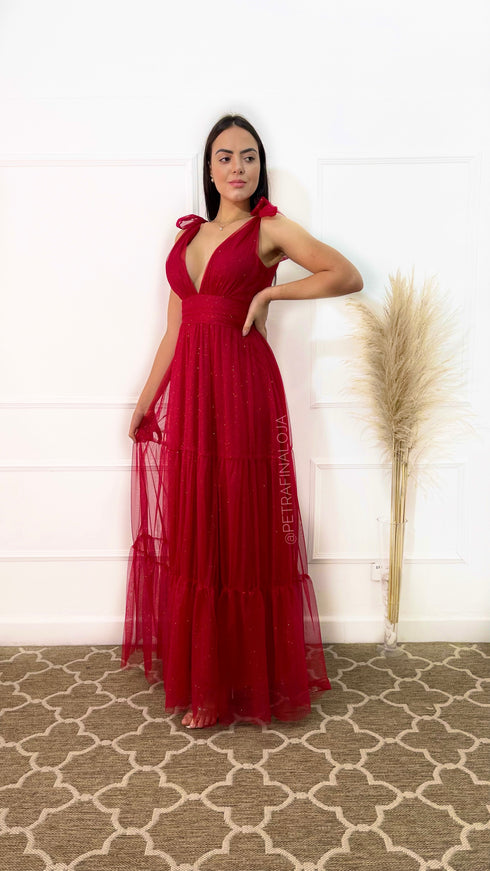 Vestido De Amarrar Três Marias VESTIDO LONGO PETRA FINA